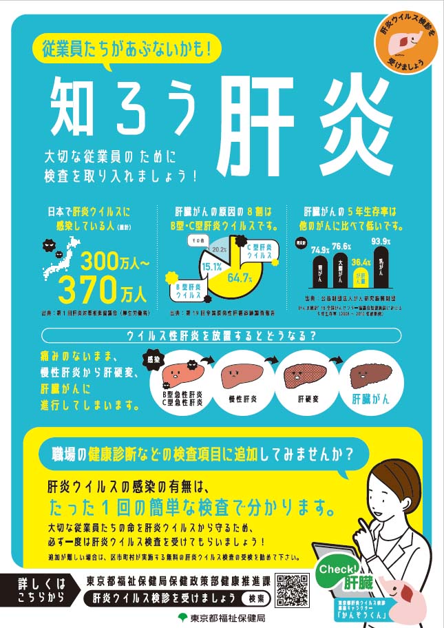 東京都福祉保健局｜肝炎チラシ