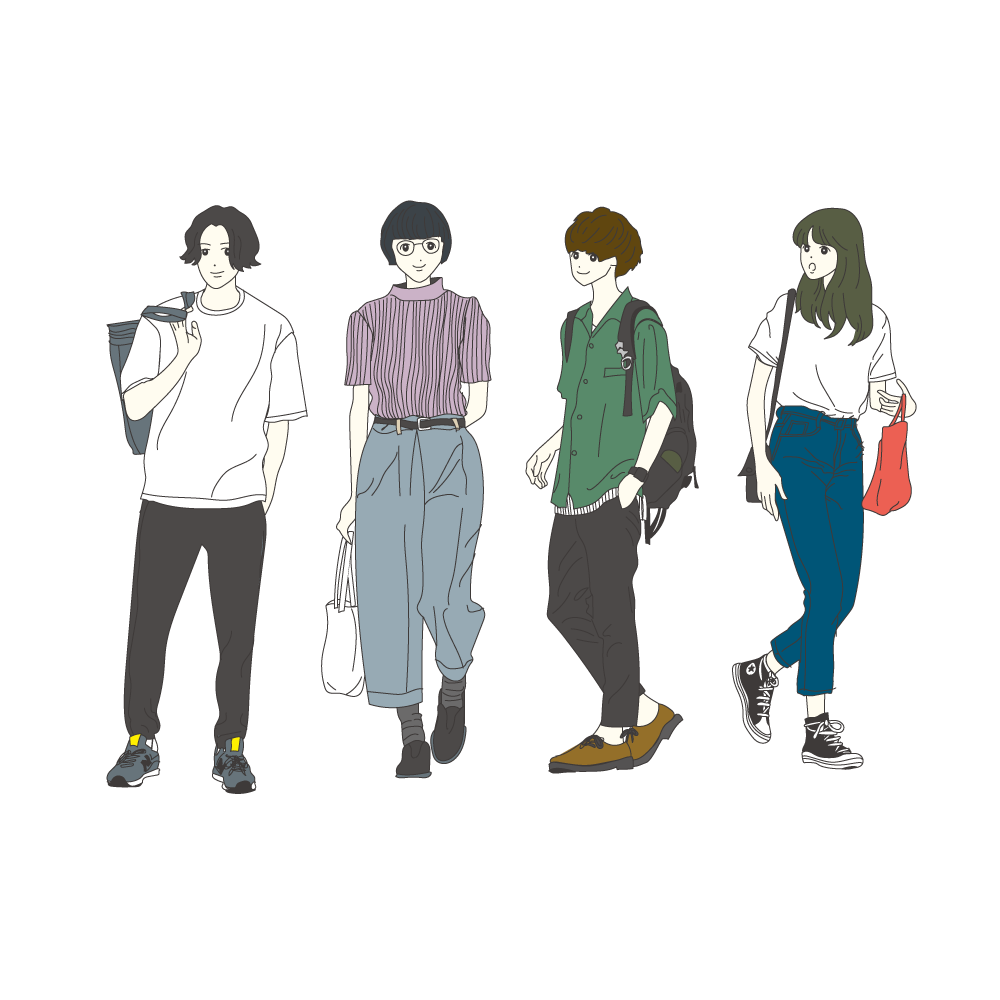 キャンパスマップ掲載用イラスト