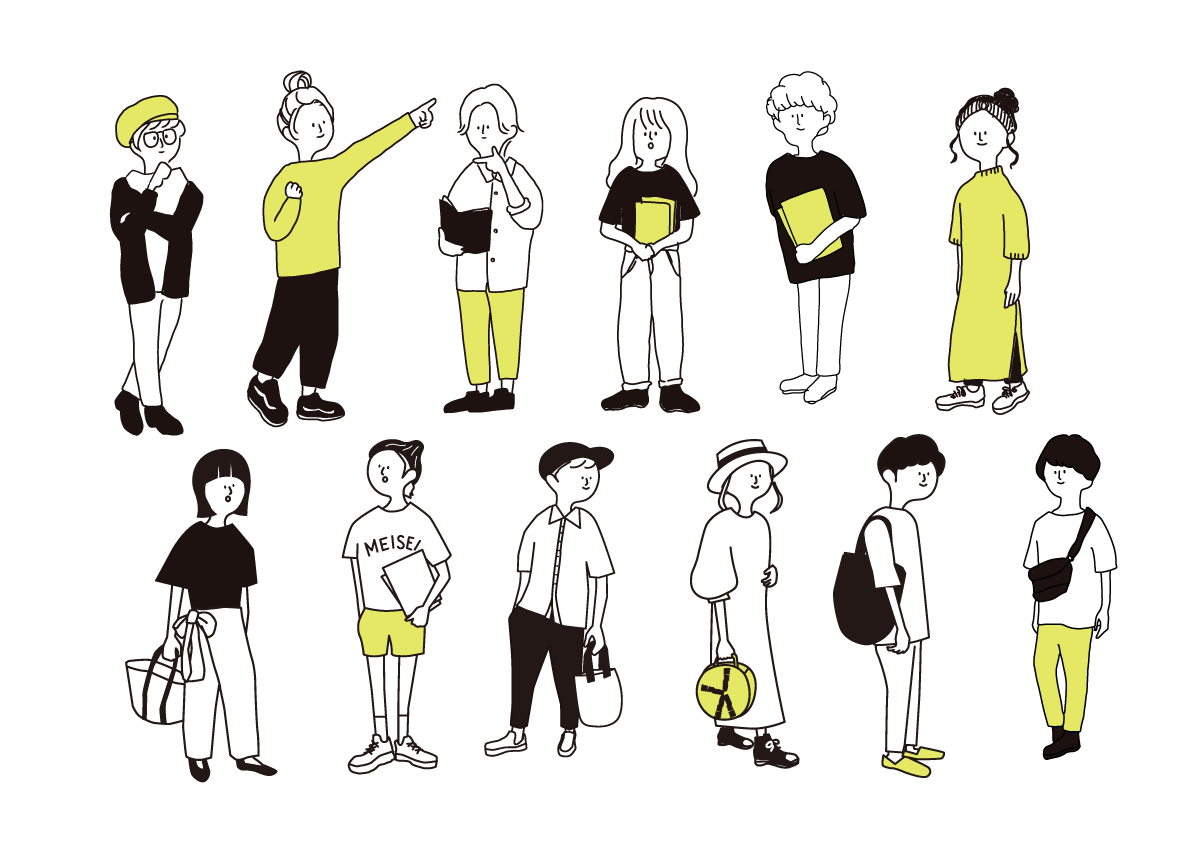 学生向け広報物掲載用イラスト_